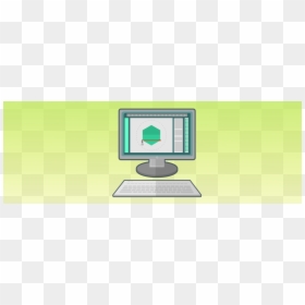 Computer Monitor, HD Png Download - computer outline png