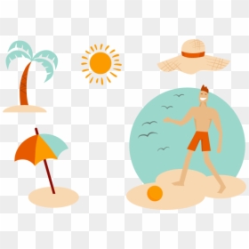 Summer, HD Png Download - beach clip art png