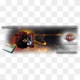 Amd Ryzen Banner Png, Transparent Png - ryzen png