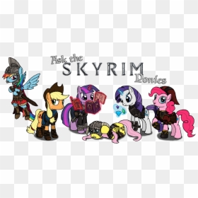 Fluttershy Dovahkiin, HD Png Download - skyrim magic png