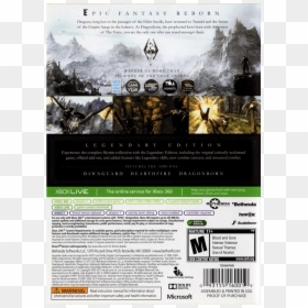 Elder Scrolls V Skyrim Legendary Edition Xbox 360, HD Png Download - skyrim magic png