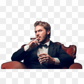 Men With Cigar, HD Png Download - barney stinson png