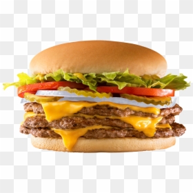 Triple Meat Whataburger, HD Png Download - vhv