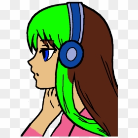 Anime Girl Not Colored, HD Png Download - jacksepticeye face png