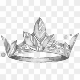 Watercolor Princess Crown, HD Png Download - silver tiara png