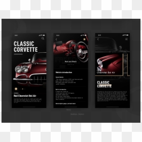 Flyer, HD Png Download - red corvette png