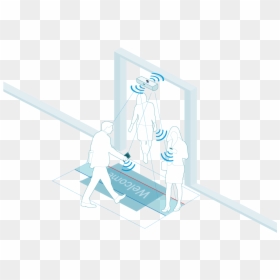 Wifi People Counting, HD Png Download - 3d people png