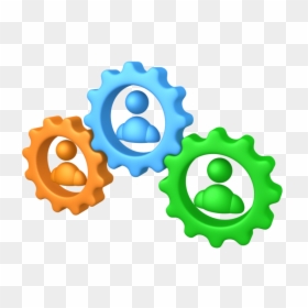 Gears People Png, Transparent Png - 3d people png