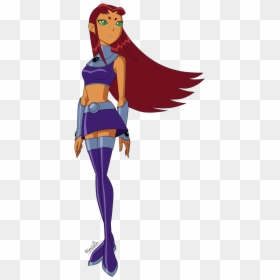 Starfire Teen Titans Animated, HD Png Download - teen titans starfire png