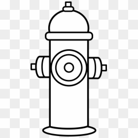 Fire Hydrant Black And White, HD Png Download - flame drawing png