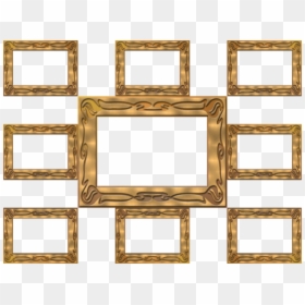 Motif, HD Png Download - gold picture frames png
