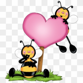 Honey Bee Cartoon Love, HD Png Download - buzzing bee png