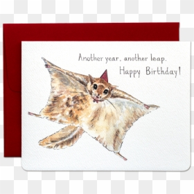 Flying Squirrel Birthday Card, HD Png Download - bob ross afro png