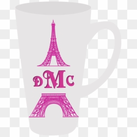 Mug, HD Png Download - pink eiffel tower png