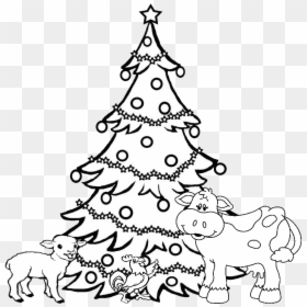 X Mas Clipart Black And White, HD Png Download - christmas tinsel png