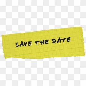Save The Date Sticky Note, HD Png Download - post-it note png