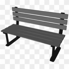 Park Bench Clipart, HD Png Download - wooden bench png