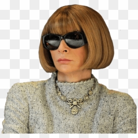 Vogue Anna Wintour, HD Png Download - hair bangs png