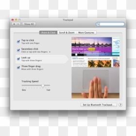 Apple Macbook Pro Trackpad Haptic, HD Png Download - click finger png