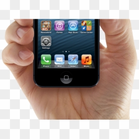 Hand Holding Up Phone Png, Transparent Png - iphone in hand png