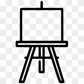 Black Easel Icon, HD Png Download - art easel png