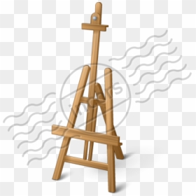 Wood, HD Png Download - art easel png