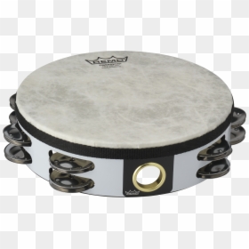Remo Fiberskyn 3 White Tambourine, HD Png Download - tambourine png
