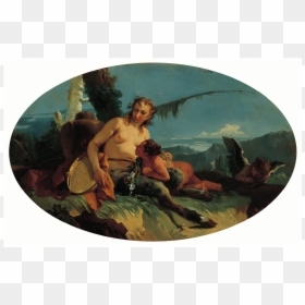 Greek Satyr And Nymph, HD Png Download - tambourine png