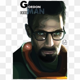 Morgan Freeman Half Life 2, HD Png Download - gordon freeman png