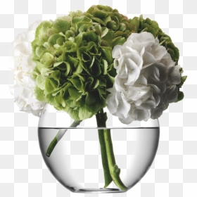 Green Flower Vase Png, Transparent Png - flower cross png