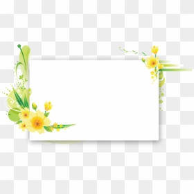 Flower Frame For Text, HD Png Download - flower cross png