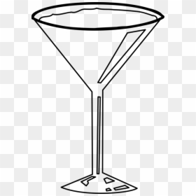 Martini Glass Draw Png, Transparent Png - martini clip art png