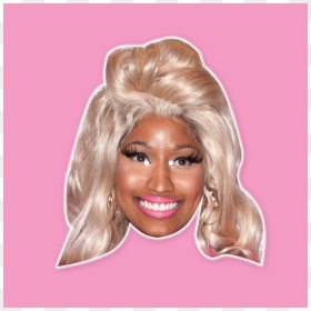 Nicki Minaj Rainbow Hair, HD Png Download - nicki minaj face png
