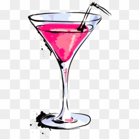 Cartoon Cocktail Glass Png, Transparent Png - martini clip art png