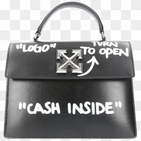 Off White Handbag, HD Png Download - bag of cash png