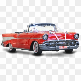57 Chevy Wedding Car, HD Png Download - classic cadillac png