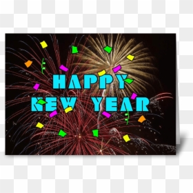 Fireworks, HD Png Download - new year's confetti png