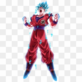 Goku SSJ Blue (costume z) kaioken transparent background PNG