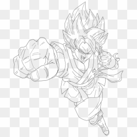 Ssgss Goku Kaioken Drawing, HD Png Download - kaioken png