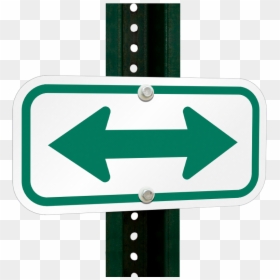 2 Way Arrow Sign, HD Png Download - green street sign png