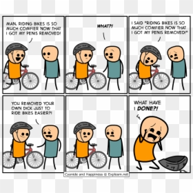Cyanide And Happiness Bike, HD Png Download - cyanide and happiness png