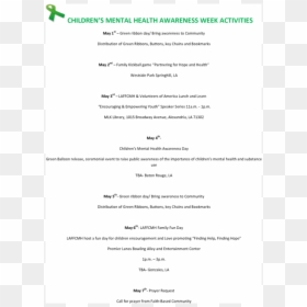 Document, HD Png Download - mental health awareness ribbon png