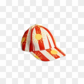 Mini Rodini Sun Stripe Cap, HD Png Download - red baseball hat png