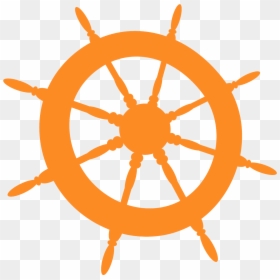 Ship Wheel Red, HD Png Download - ship vector png