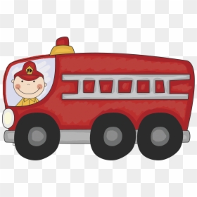 Clip Art Red Fire Truck, HD Png Download - truck cartoon png