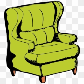 Cartoon Sofa Chair, HD Png Download - cartoon couch png