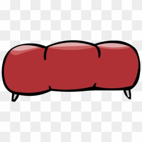 Sofa De Free Penguin, HD Png Download - cartoon couch png