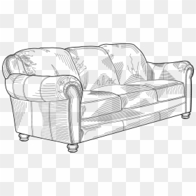 Couch Clip Art, HD Png Download - cartoon couch png