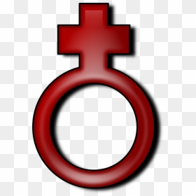 Female Sign Upside Down, HD Png Download - red circle cross png