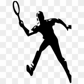 Badminton Player Clip Art, HD Png Download - badminton silhouette png
